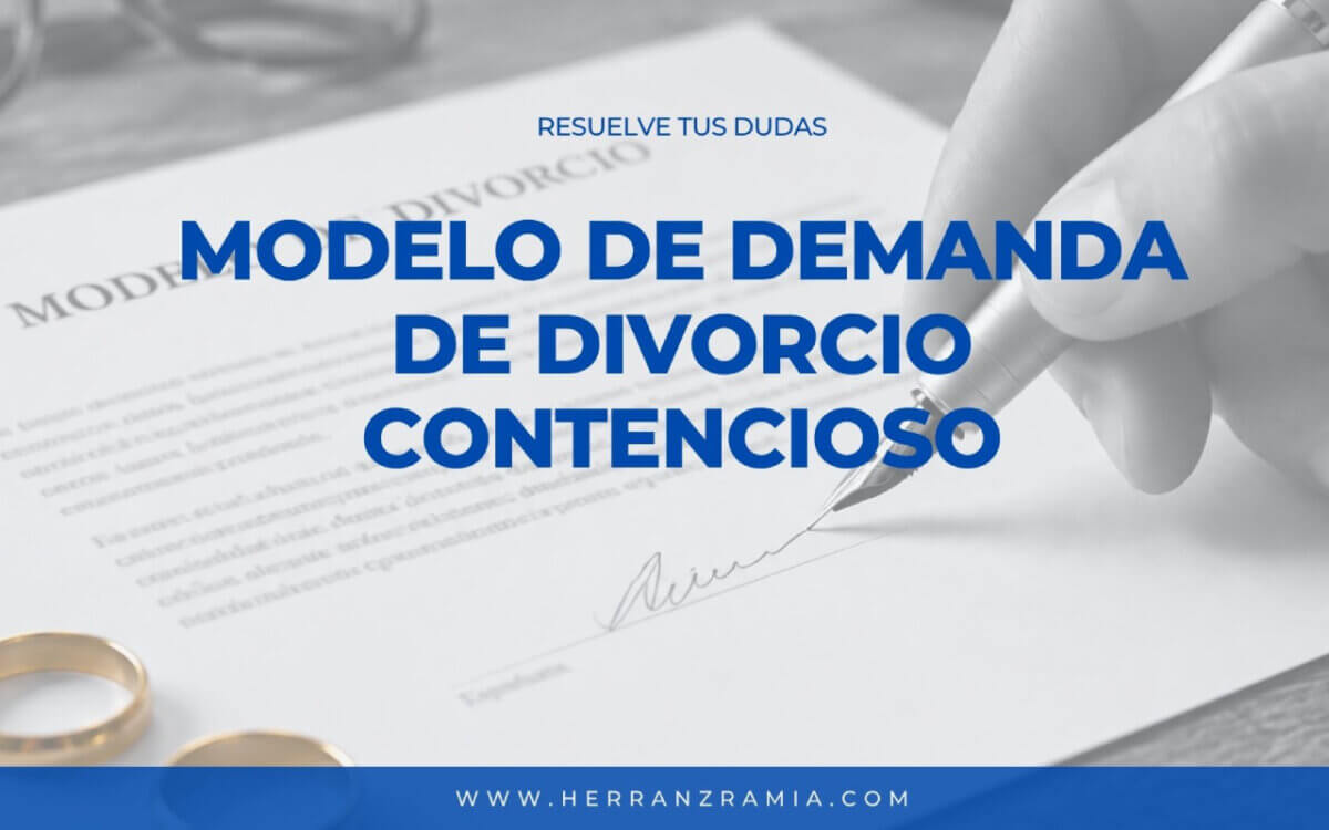 Modelo de demanda de divorcio Modelo de demanda de divorcio
